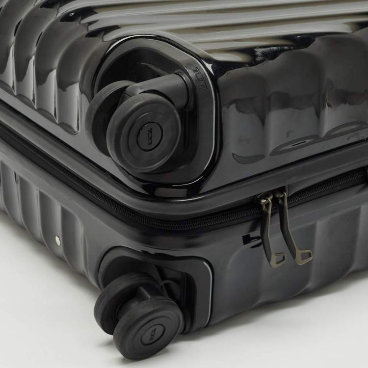 Pre Owned TUMI Black Polycarbonate 19 Degree Expandable Suitcase
