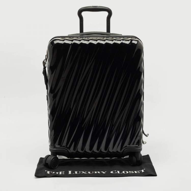 Pre Owned TUMI Black Polycarbonate 19 Degree Expandable Suitcase