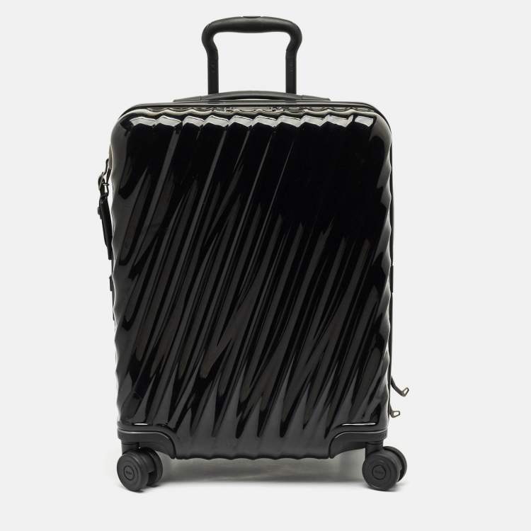 Pre Owned TUMI Black Polycarbonate 19 Degree Expandable Suitcase