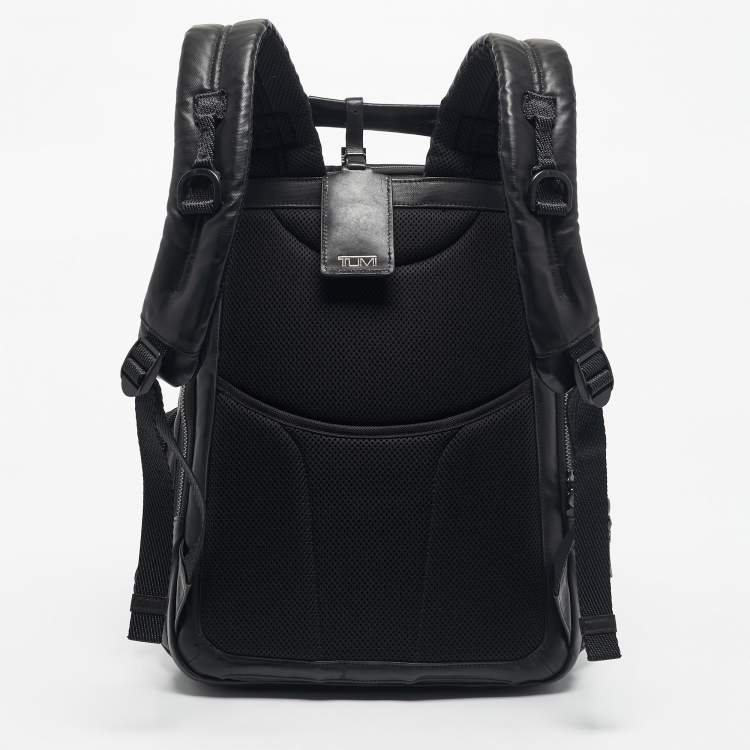 Pre Owned TUMI Black Coated Canvas Alpha Bravo Knox Backpack