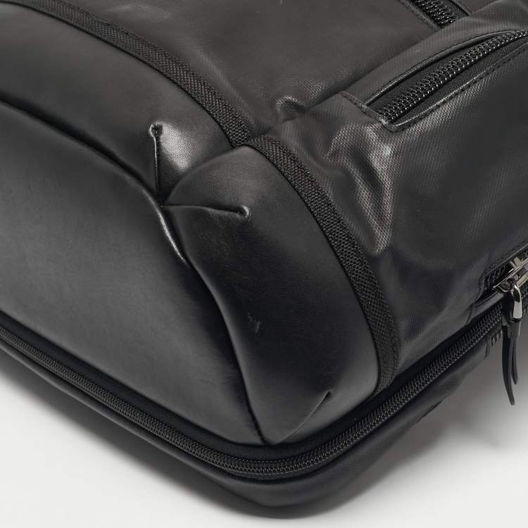 Pre Owned TUMI Black Coated Canvas Alpha Bravo Knox Backpack