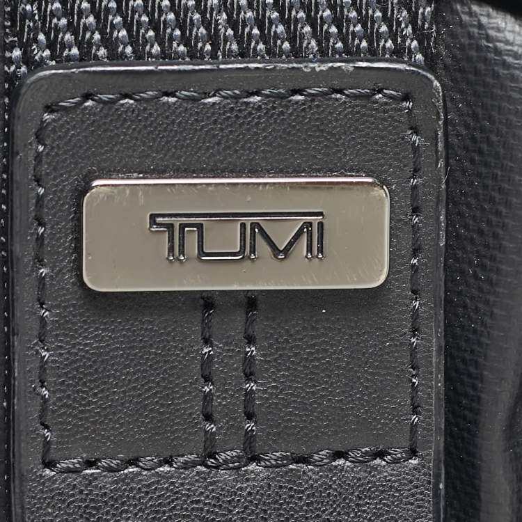 Pre Owned TUMI Black Coated Canvas Alpha Bravo Knox Backpack