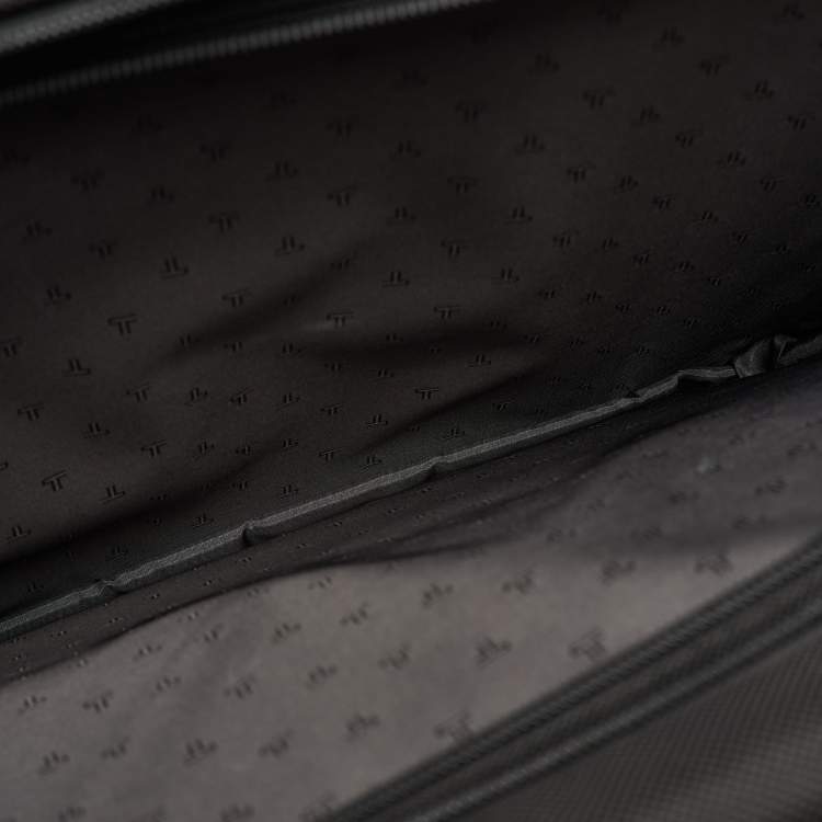 Pre Owned TUMI Black Canvas Alpha Compact Wheeled Brief Trolley