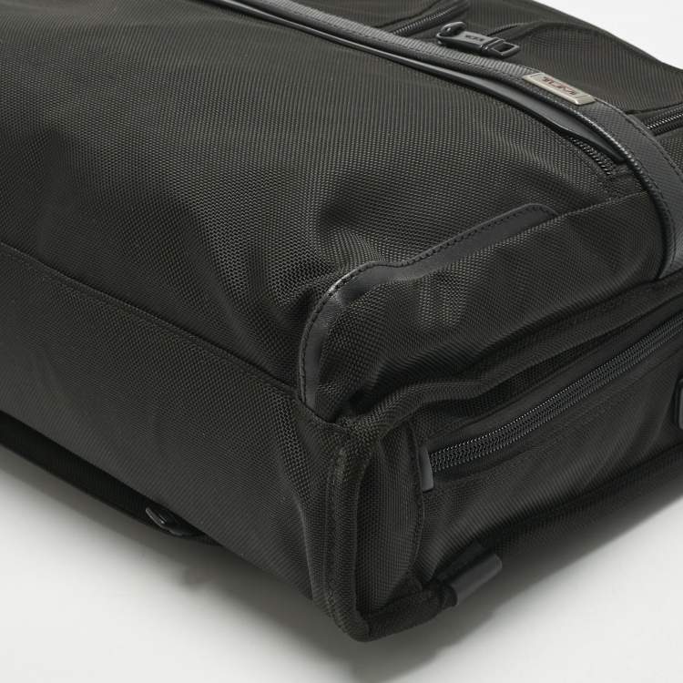 Pre Owned TUMI Black Nylon Large Alpha 3 Compact Laptop Briefcase Bag