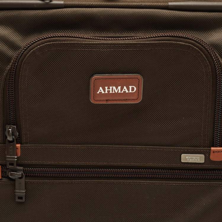 Pre Owned TUMI olive Green Nylon 2 Wheeled Expandable Cabin Luggage