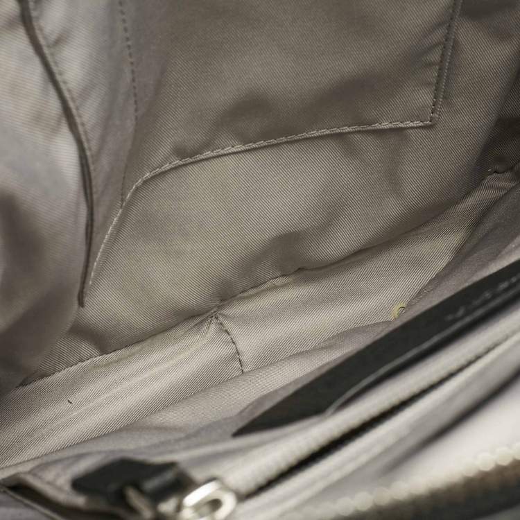 Pre Owned TUMI Black Leather Stanton Tori Flap Backpack