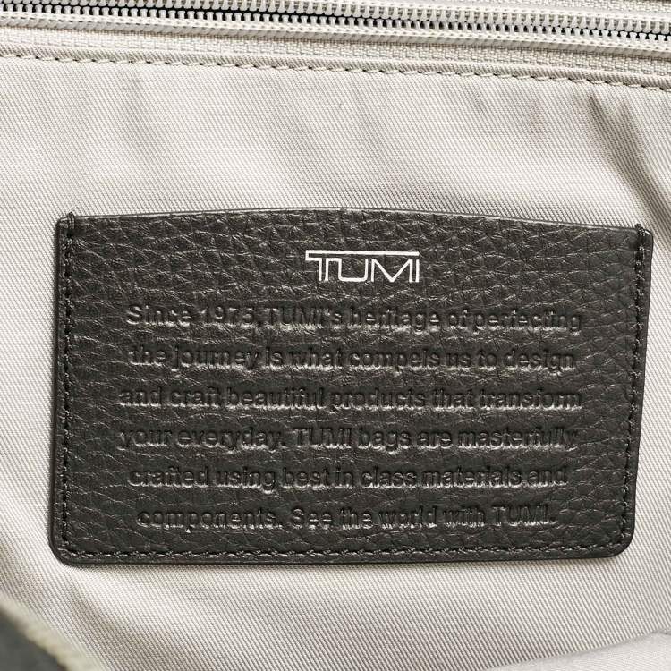 Pre Owned TUMI Black Leather Stanton Tori Flap Backpack