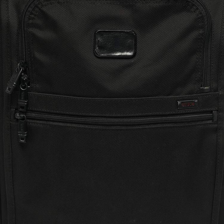Pre Owned TUMI Black Nylon Alpha Bravo 2 International Office 4 Wheeled Carry On Luggage