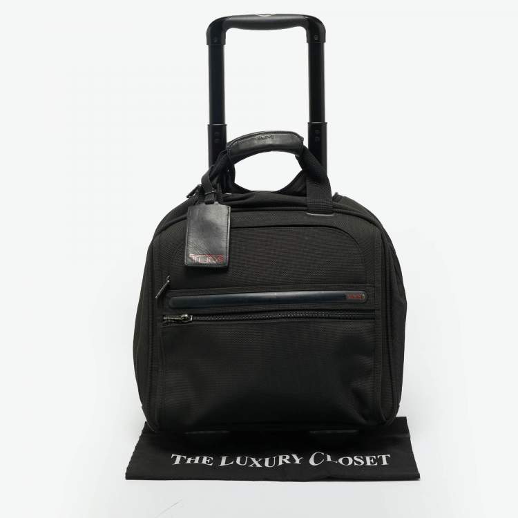 Pre Owned TUMI Black Nylon 2 Wheeled G4 Compact Carry-On Luggage