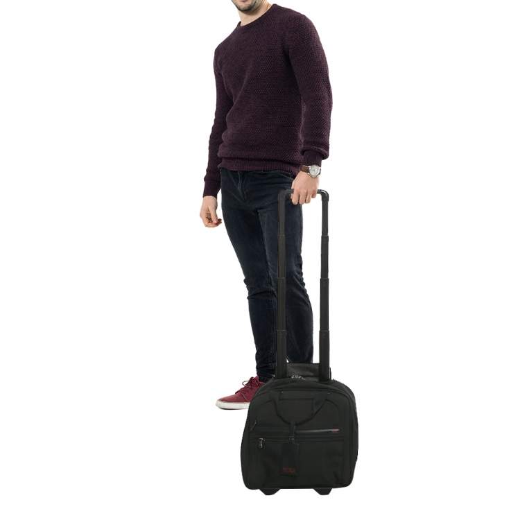 Pre Owned TUMI Black Nylon 2 Wheeled G4 Compact Carry-On Luggage