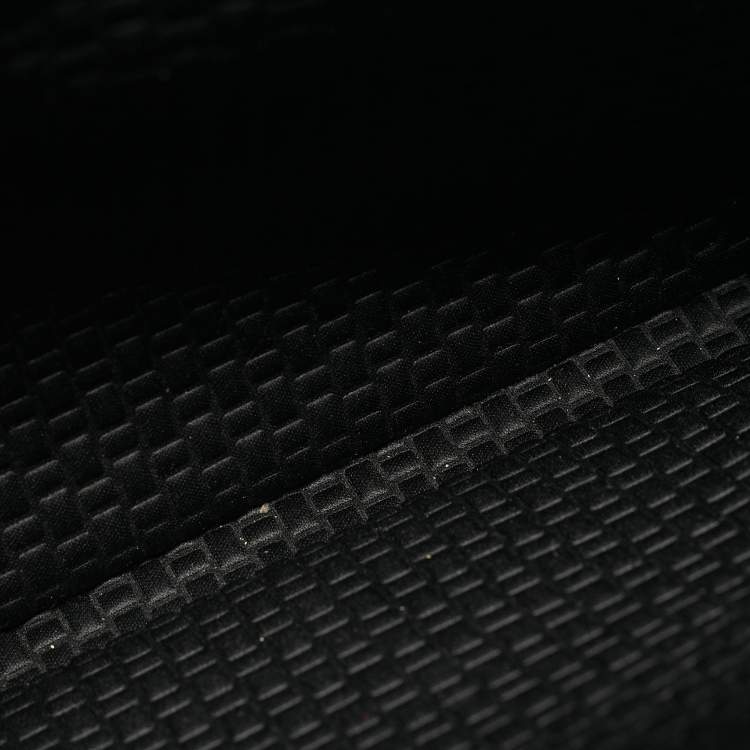 Pre Owned TUMI Black Leather and Nylon Hamilton Slim Briefcase Bag