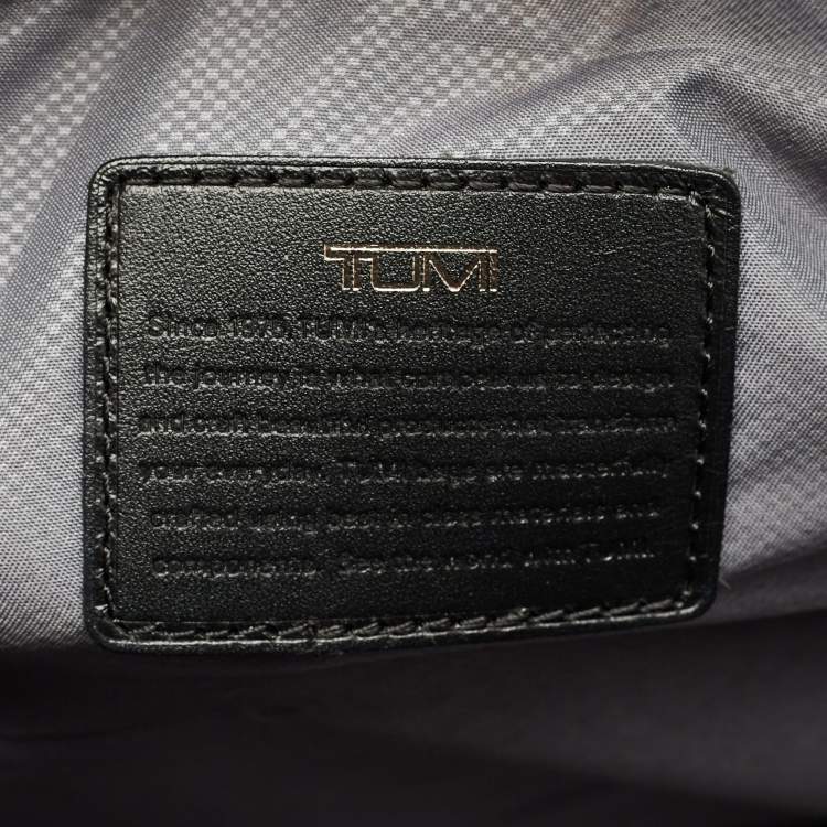 Pre Owned TUMI Black Nylon Alpha 2 Framed Soft Duffel Bag