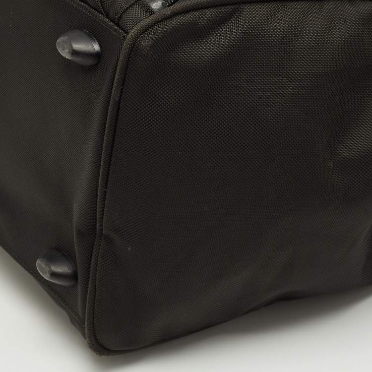 Pre Owned TUMI Black Nylon Alpha 2 Framed Soft Duffel Bag