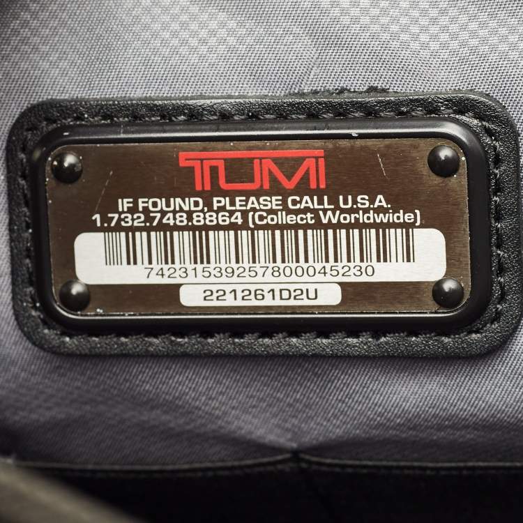 Pre Owned TUMI Black Nylon Alpha 2 Framed Soft Duffel Bag