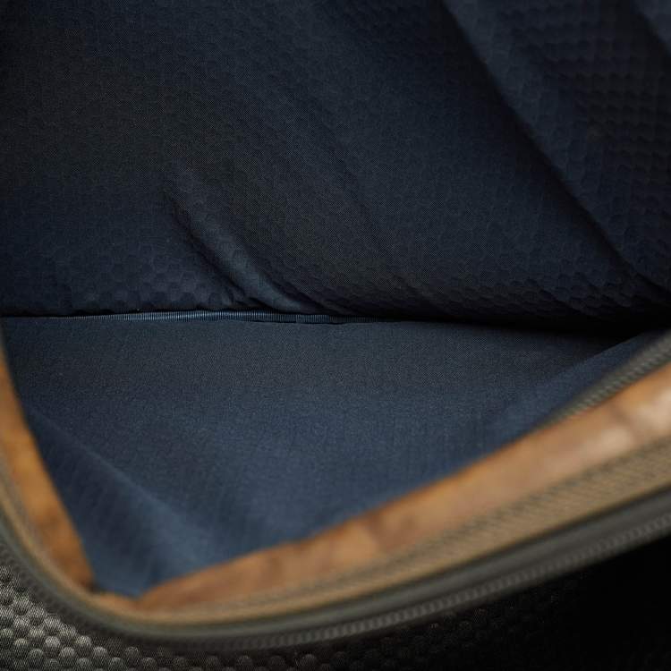 Pre Owned TUMI Alpha Bravo Albany Slim Commuter Brown/Black Leather Briefcase Bag