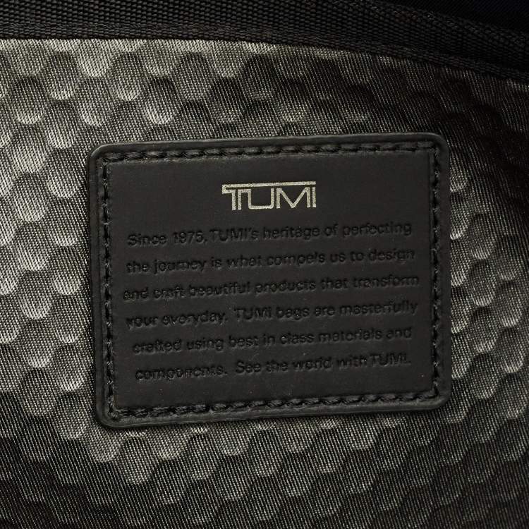 Pre Owned TUMI Alpha Bravo Albany Slim Commuter Brown/Black Leather Briefcase Bag