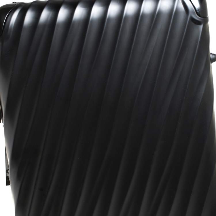 Pre Owned Tumi Black Aluminum 4 Wheel Short Trip Packing Case 19 Degrees Luggage 
