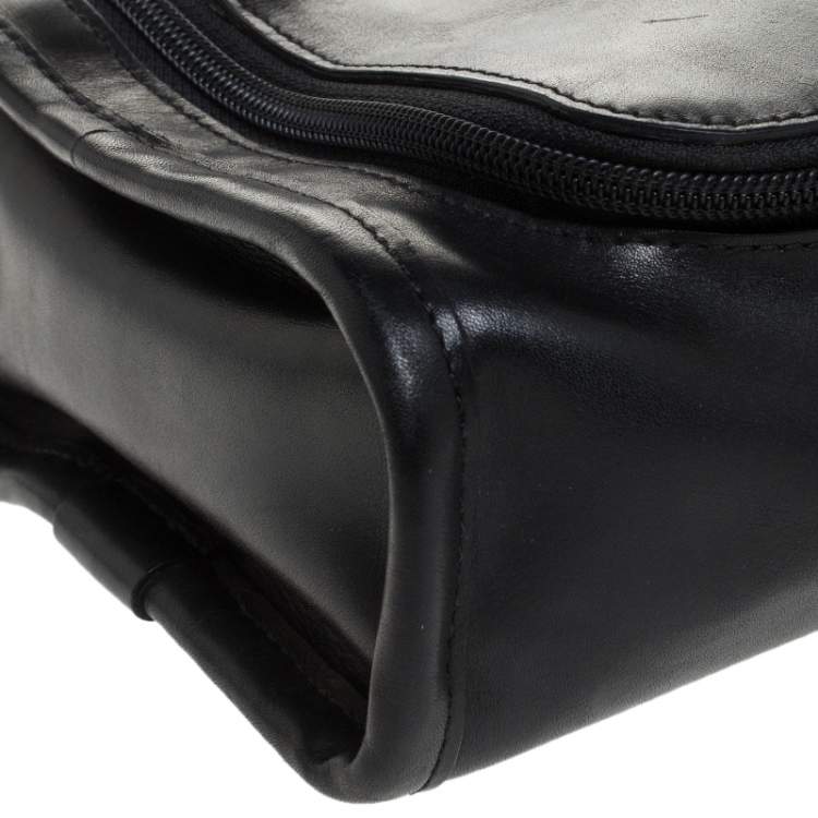 Pre Owned TUMI Black Leather Alpha 2 Toiletry Pouch