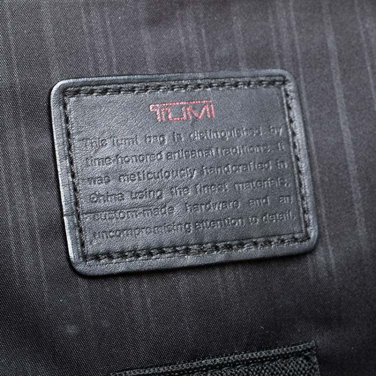Pre Owned TUMI Black Leather Alpha 2 Toiletry Pouch