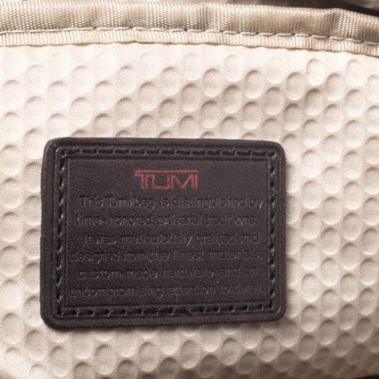 Pre Owned Tumi Brown Leather Alpha Bravo McNair Slim Briefcase Bag