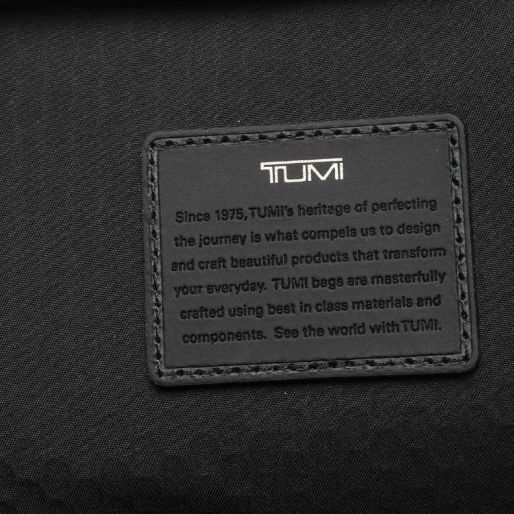 Pre Owned TUMI Black Nylon and Leather Alpha Bravo Saratoga Sling Bag