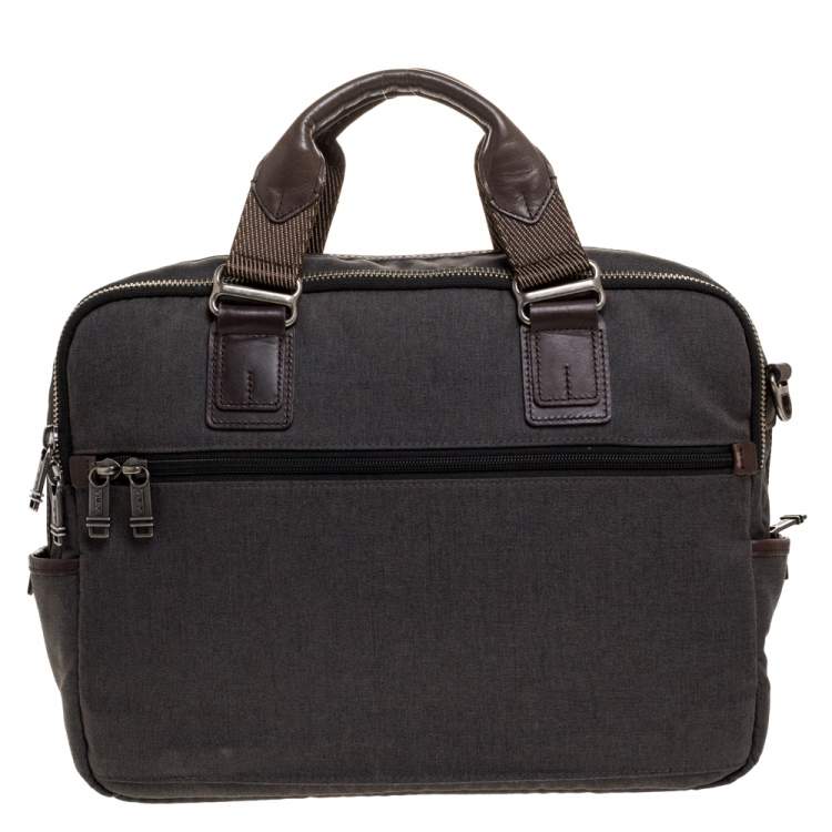 tumi canvas briefcase