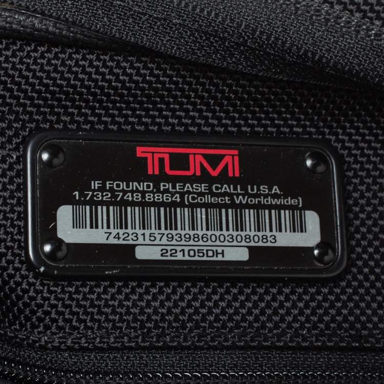 Pre Owned Tumi Black Nylon Messenger Bag
