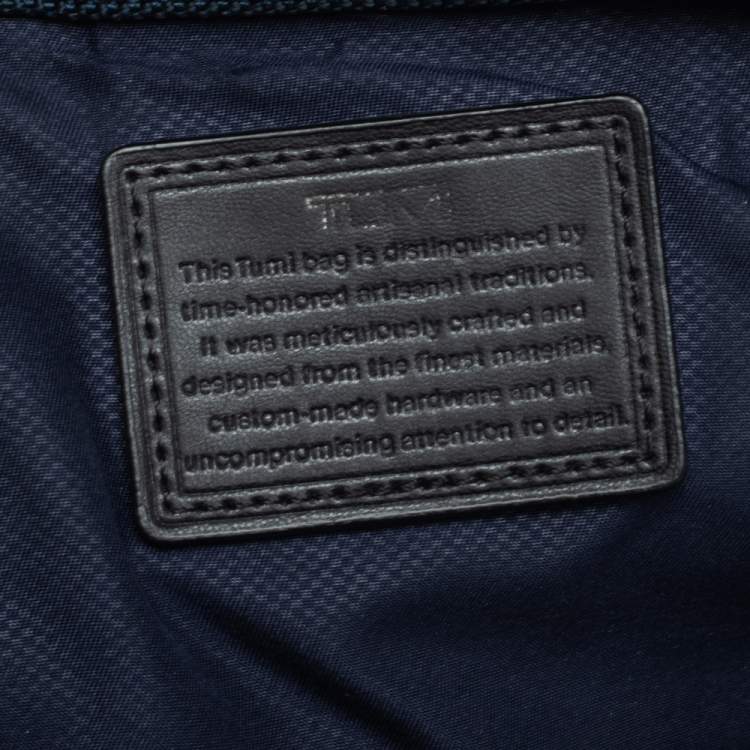 Pre Owned Tumi Black Coated Canvas and Leather Alpha 3 Brief Pack Backpack