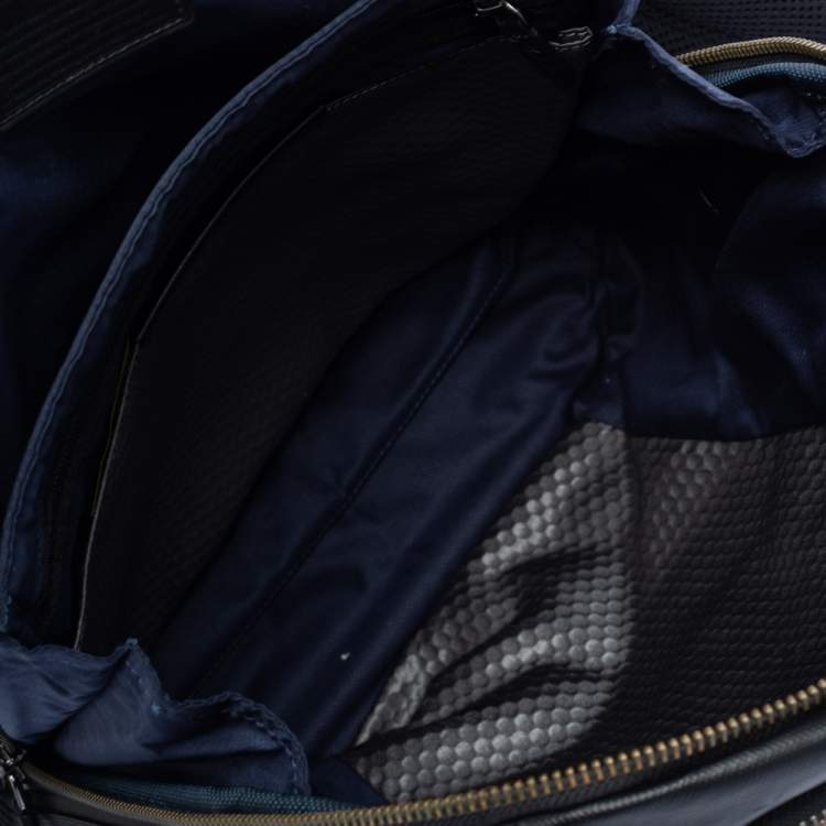 Pre Owned Tumi Black Coated Canvas and Leather Alpha 3 Brief Pack Backpack