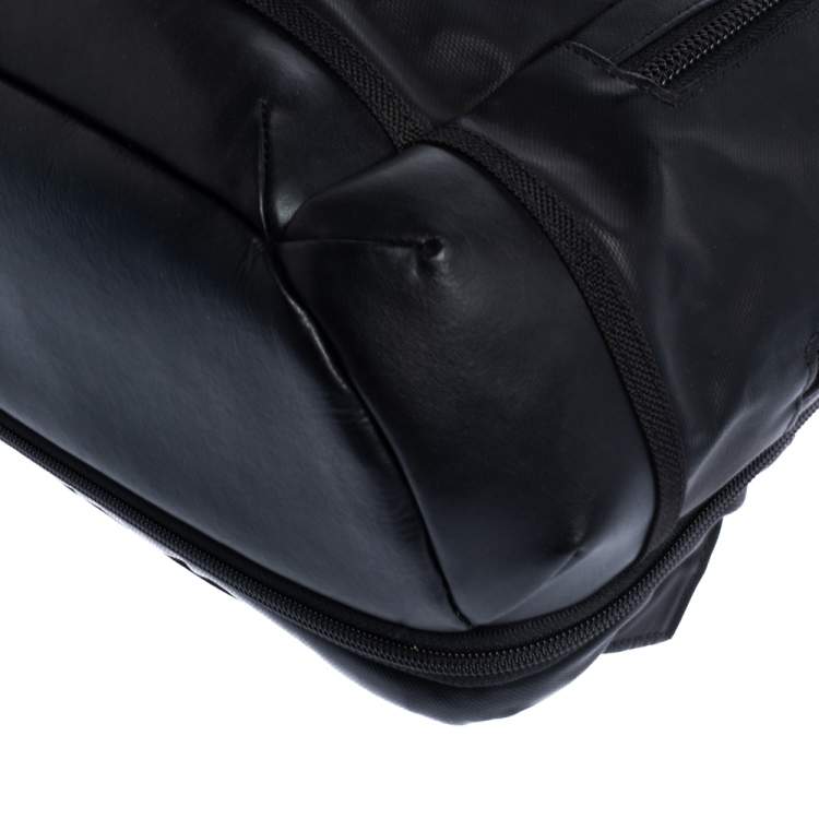 Pre Owned Tumi Black Coated Canvas and Leather Alpha 3 Brief Pack Backpack