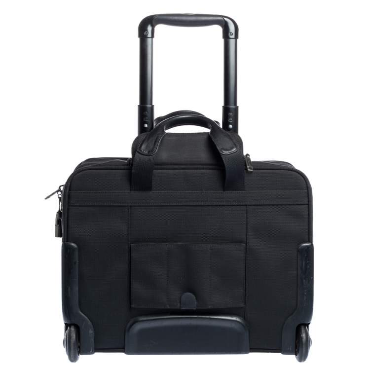 Pre Owned TUMI Black Nylon 2 Wheel Alpha 2 Short Trip Case