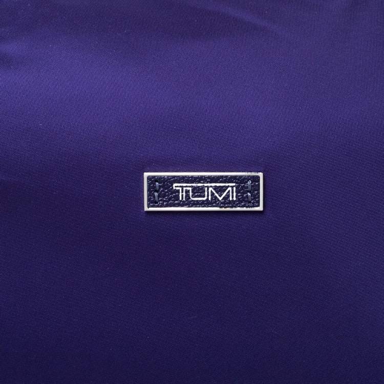 Pre Owned TUMI Purple Nylon Shopper Tote