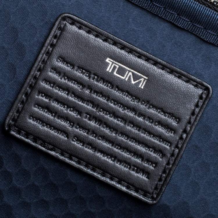 Pre Owned TUMI Dark Brown/Black Leather Alpha Bravo Knox Backpack