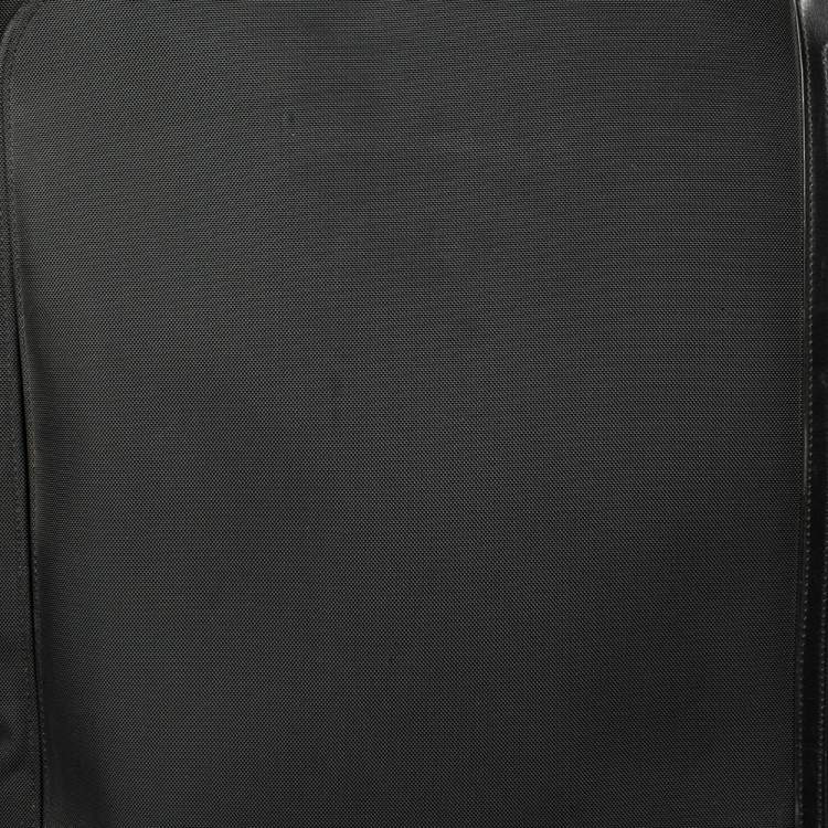 Pre Owned TUMI Black Canvas Arrive Extended Dual Access 4 Wheeled Packing Case Luggage