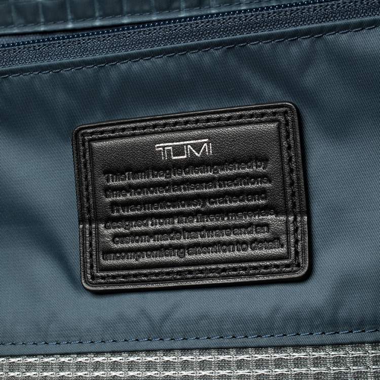 Pre Owned TUMI Black Canvas Arrive Extended Dual Access 4 Wheeled Packing Case Luggage