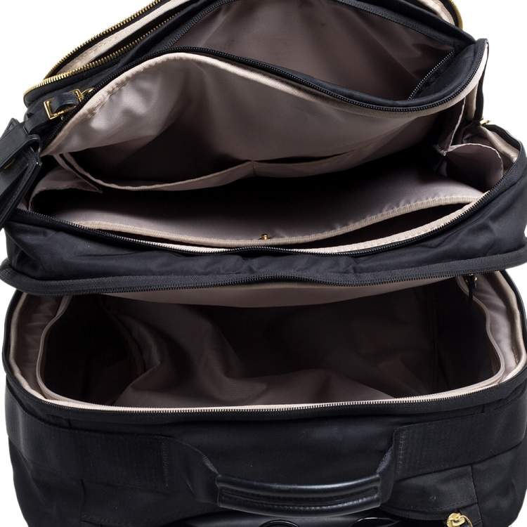 Pre Owned TUMI Black Nylon Oslo Compact Carry On Luggage
