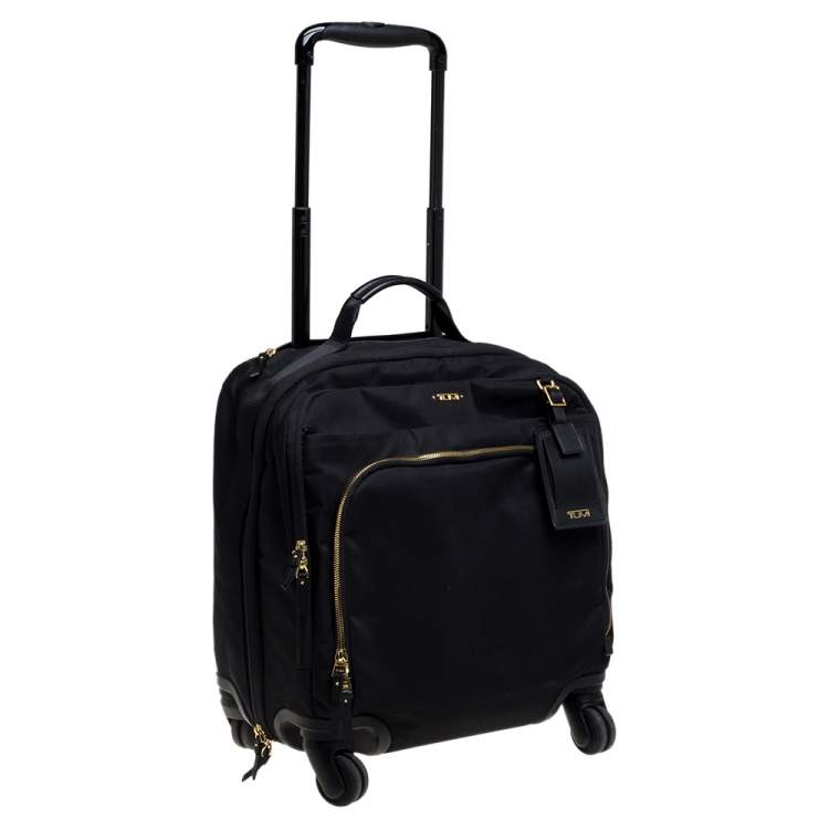 Pre Owned TUMI Black Nylon Oslo Compact Carry On Luggage