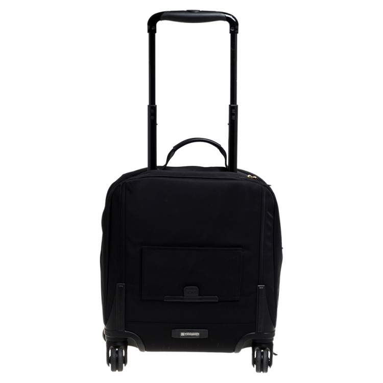 Pre Owned TUMI Black Nylon Oslo Compact Carry On Luggage