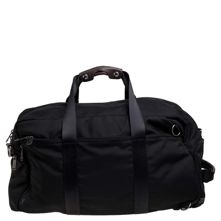 Pre Owned TUMI Black Nylon Alpha Bravo Dorado Duffel Bag