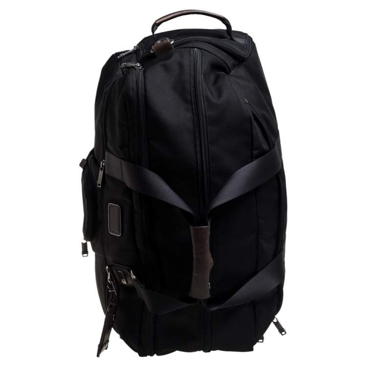 Pre Owned TUMI Black Nylon Alpha Bravo Dorado Duffel Bag