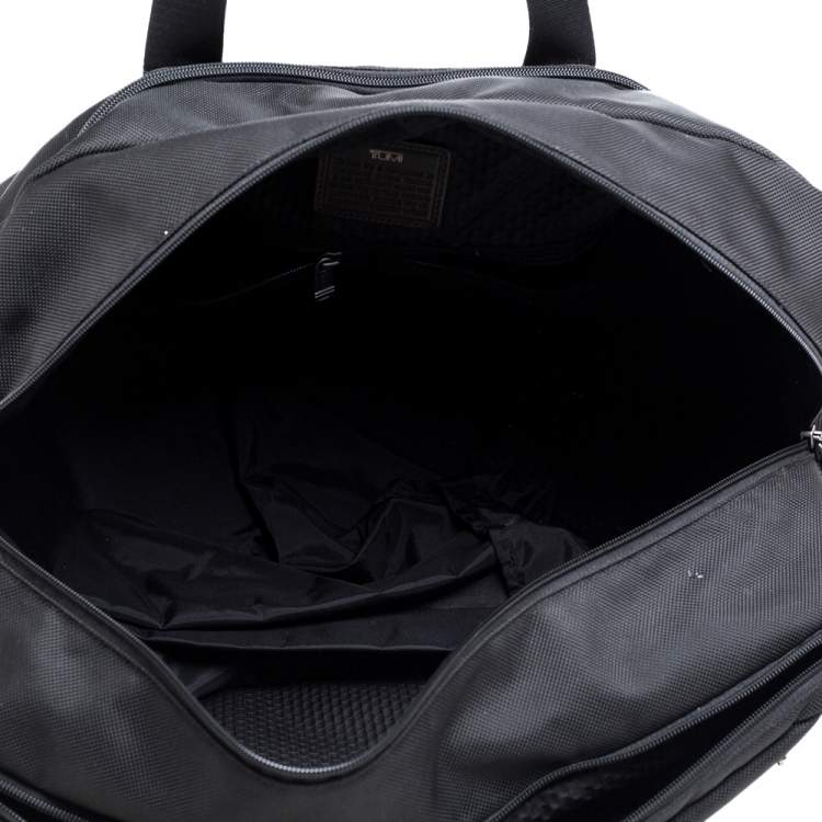 Pre Owned TUMI Black Nylon Alpha Bravo Dorado Duffel Bag