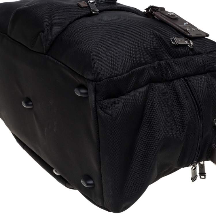 Pre Owned TUMI Black Nylon Alpha Bravo Dorado Duffel Bag