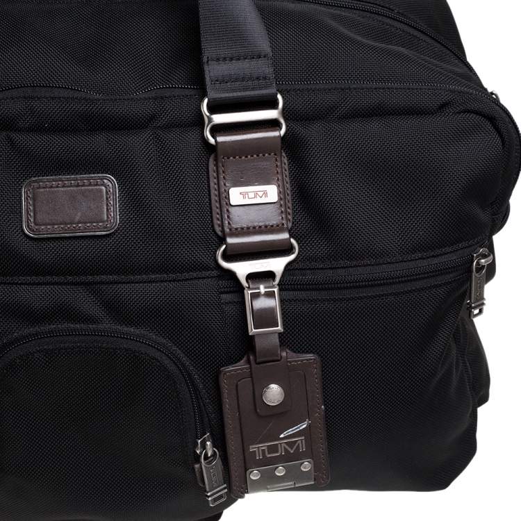 Pre Owned TUMI Black Nylon Alpha Bravo Dorado Duffel Bag