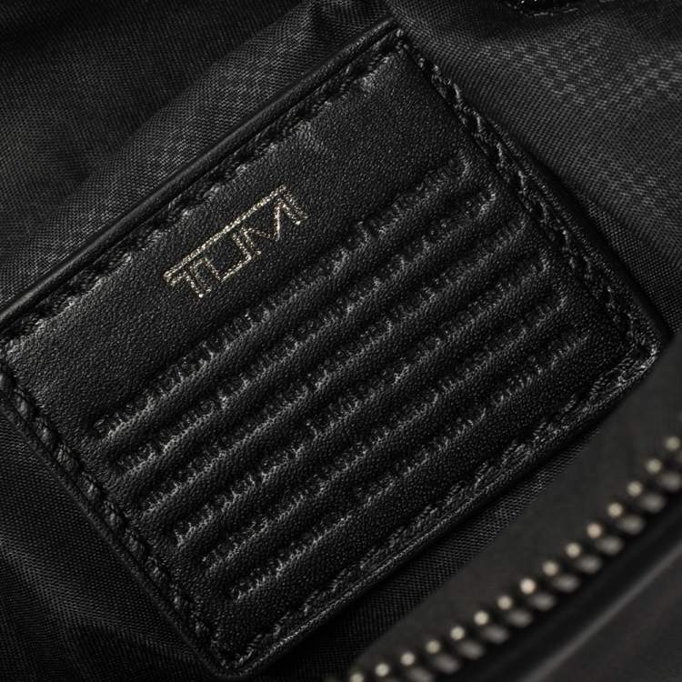 Pre Owned TUMI Black Nylon and Leather Messenger Bag