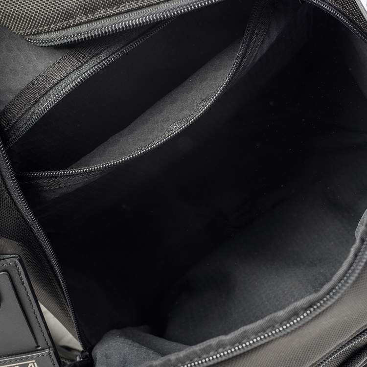 Pre Owned TUMI Black Nylon and Leather Alpha Bravo Kings Backpack Tote