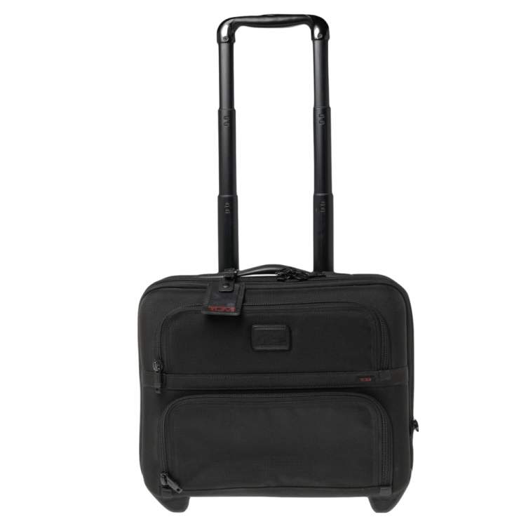 TUMI Black Nylon 2 Wheel Alpha Expandable Compact Carry On Luggage TUMI |  TLC