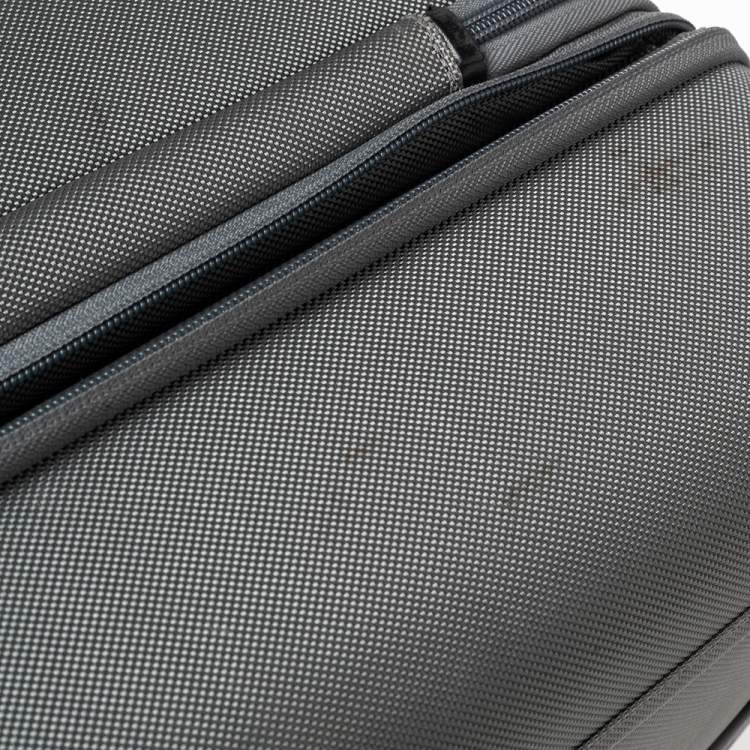 Pre Owned Tumi Grey/orange Nylon Alpha 2 Expandable Wheeled Luggage