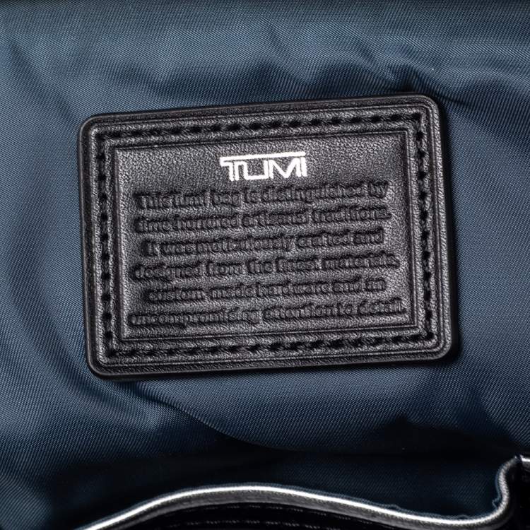 Pre Owned TUMI Black Nylon and Leather Arrive Messenger Bag
