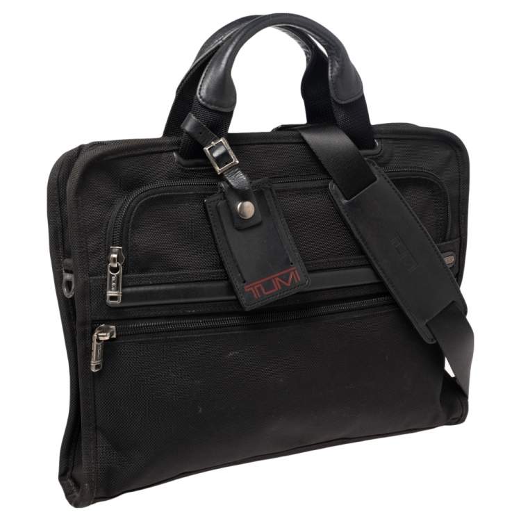 Pre Owned TUMI Black Nylon Briefcase bag 