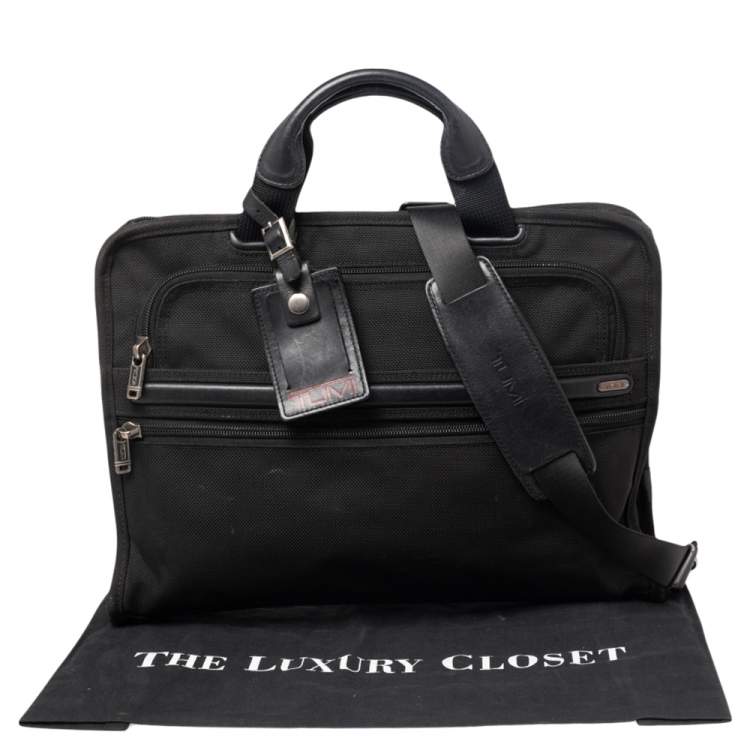 Pre Owned TUMI Black Nylon Briefcase bag 